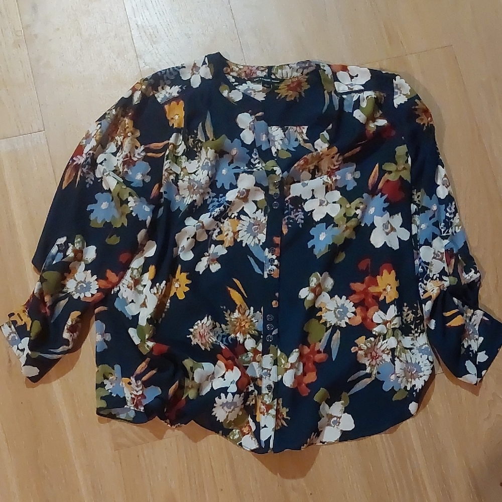 Zac & Rachel Multicolor Floral Blouse